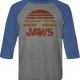 Sunset Fin Jaws Raglan Baseball Shirt thumbnail