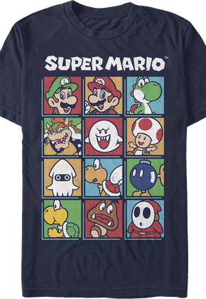 Super Mario Bros. Character Blocks Nintendo T-Shirt