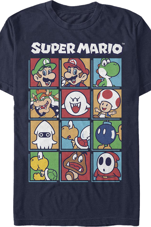Super Mario Bros. Character Blocks Nintendo T-Shirt