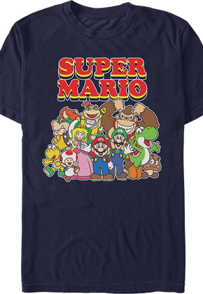 Super Mario Bros. Ensemble Shot Nintendo T-Shirt