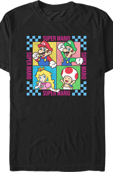 Super Mario Bros. Four Square Nintendo T-Shirt