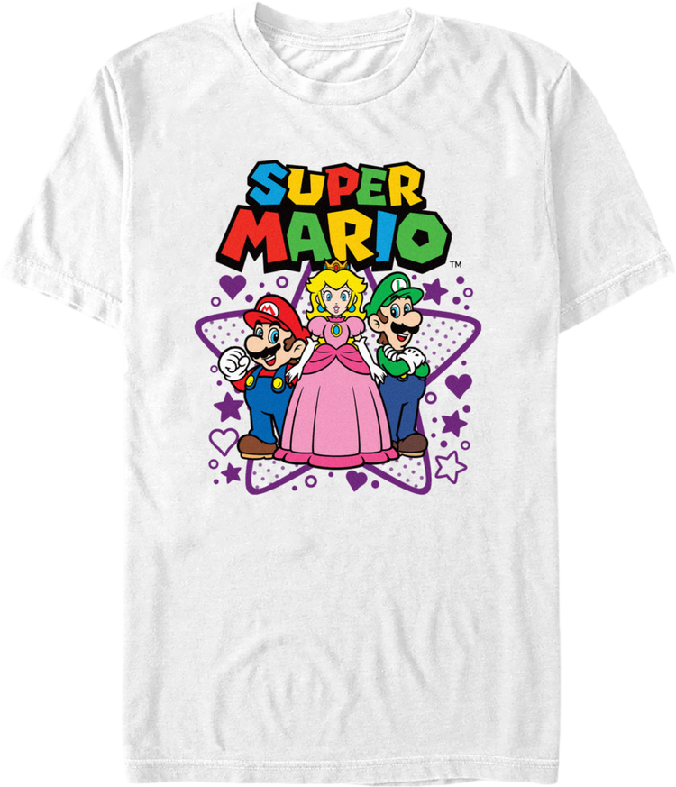 Super Mario Bros. Heroic Shapes Nintendo T-Shirt