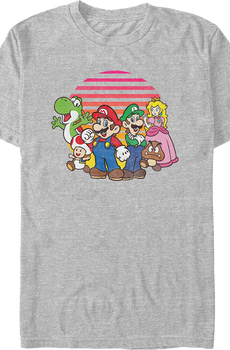 Super Mario Bros. Retro Group Photo Nintendo T-Shirt
