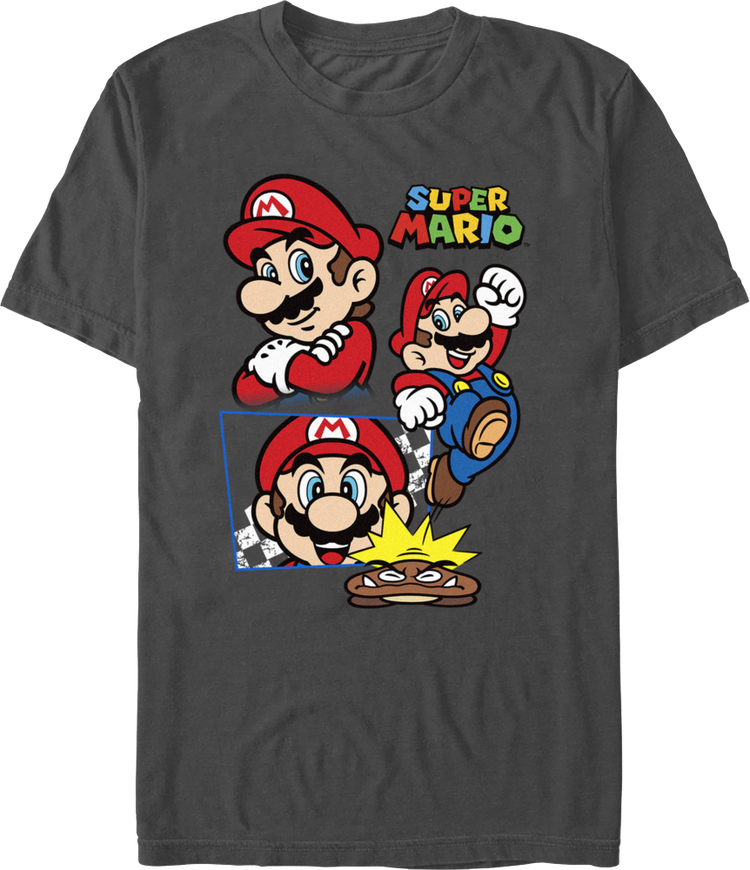 Super Mario Poses Collage Nintendo T-Shirt