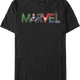 Superhero Letters Logo Marvel Comics T-Shirt thumbnail