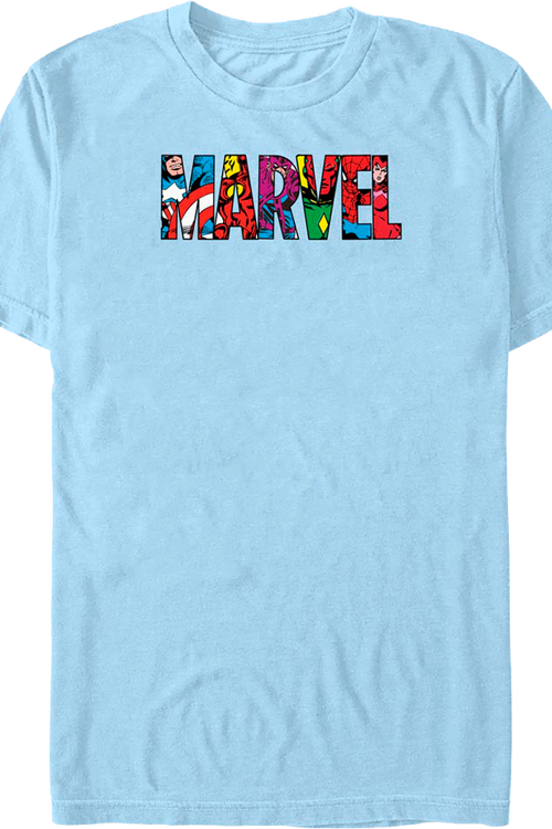 Superheroes Logo Marvel Comics T-Shirt