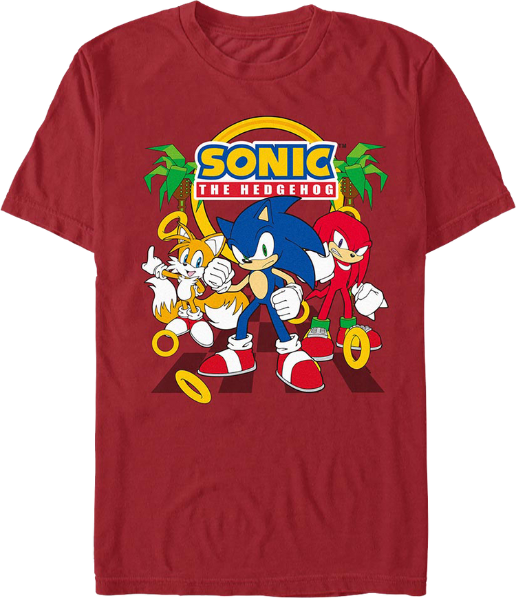 Tails, Knuckles & Sonic The Hedgehog T-Shirt