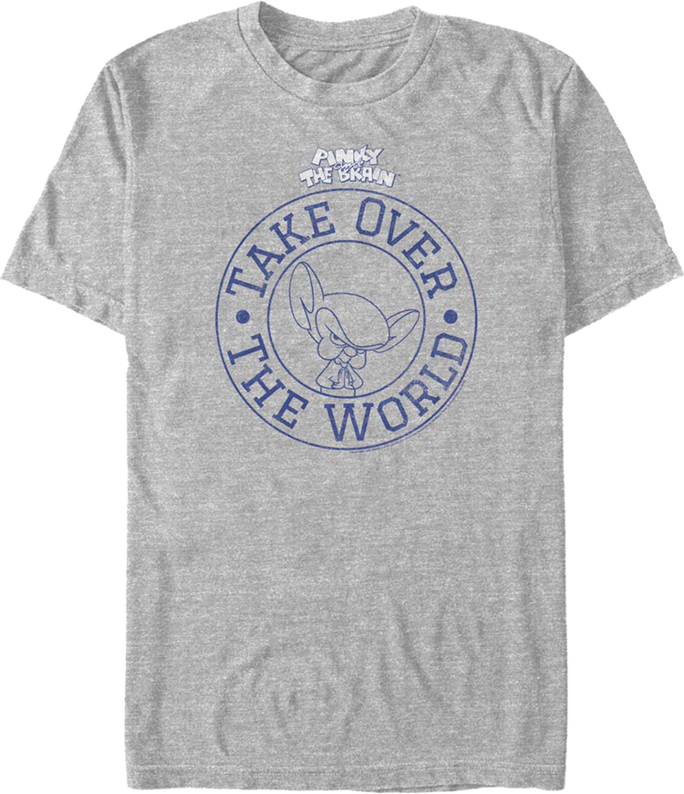 Take Over The World Circle Pinky And The Brain T-Shirt