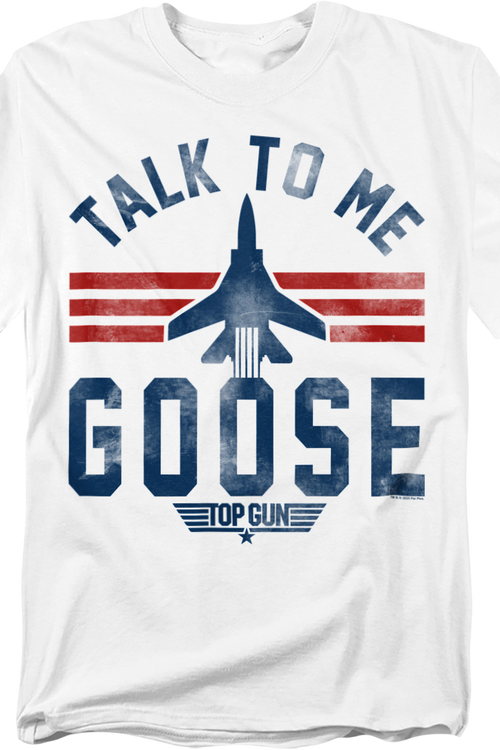 Talk To Me Goose F-14 Silhouette Top Gun T-Shirt