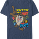 Tasmanian Devil Outta My Way I'm Busy Looney Tunes T-Shirt thumbnail