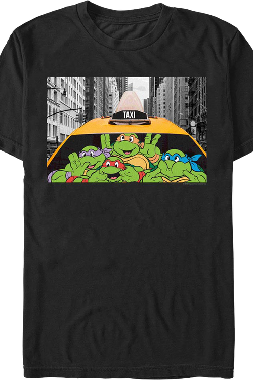 Taxi Funny Faces Teenage Mutant Ninja Turtles T-Shirt