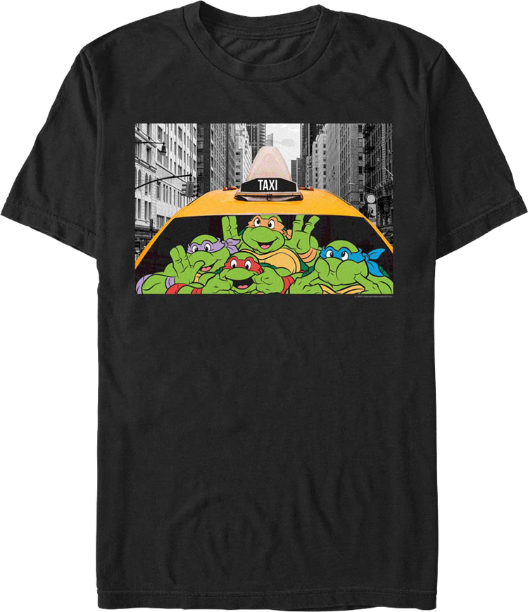 Taxi Funny Faces Teenage Mutant Ninja Turtles T-Shirt