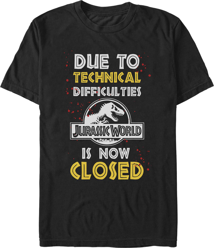 Technical Difficulties Jurassic Park T-Shirt