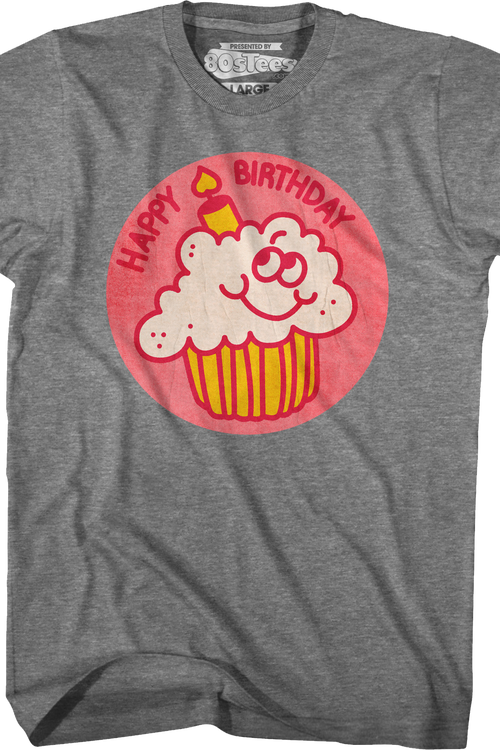 Happy Birthday Scratch & Sniff Sticker T-Shirt