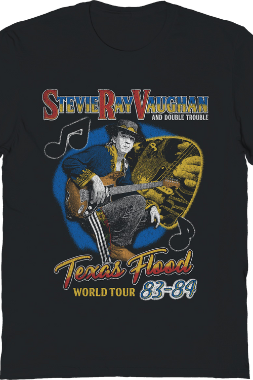 Texas Flood World Tour 83-84 Stevie Ray Vaughan T-Shirt