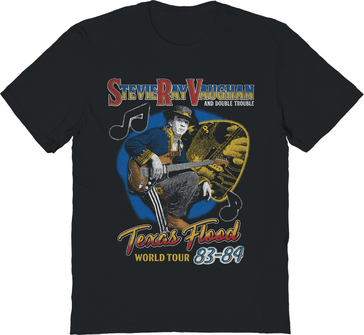Texas Flood World Tour 83-84 Stevie Ray Vaughan T-Shirt