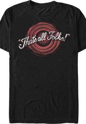 That's All Folks Looney Tunes T-Shirt