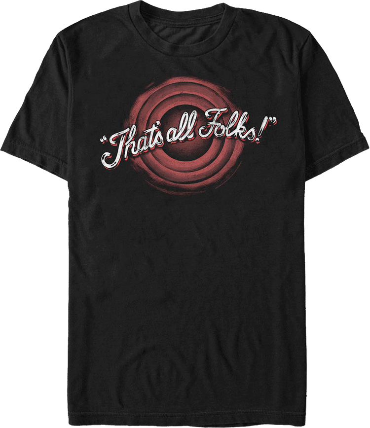 That's All Folks Looney Tunes T-Shirt
