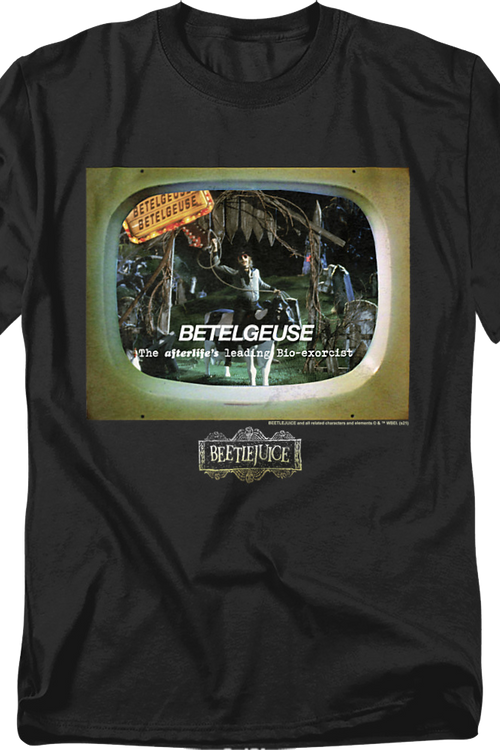 The Afterlife's Leading Bio-Exorcist Commercial Beetlejuice T-Shirt