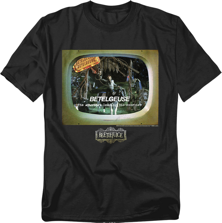 The Afterlife's Leading Bio-Exorcist Commercial Beetlejuice T-Shirt