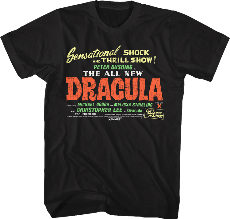The All New Dracula Hammer Films T-Shirt