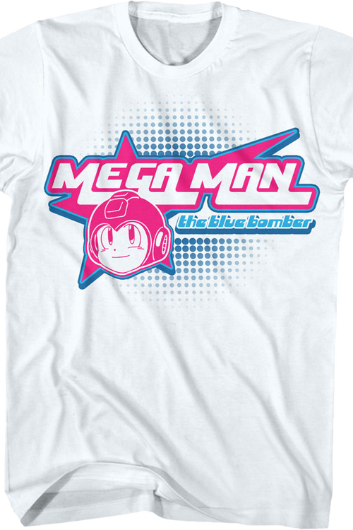 The Blue Bomber Star Logo Mega Man T-Shirt
