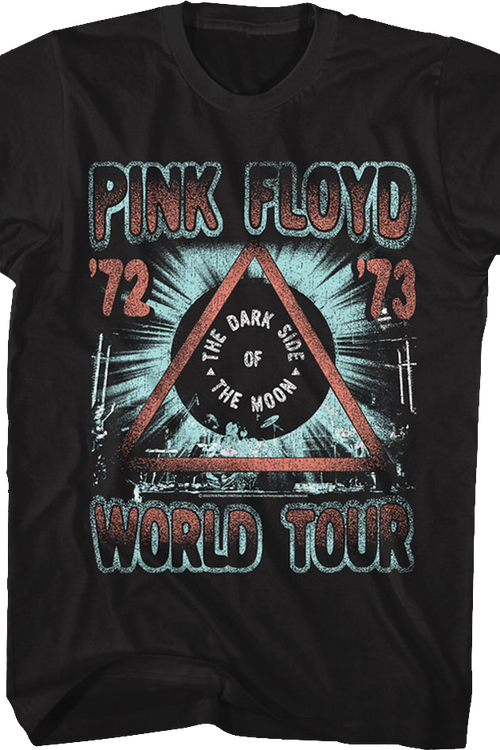 Distressed Darks Side of the Moon World Tour Pink Floyd T-Shirt