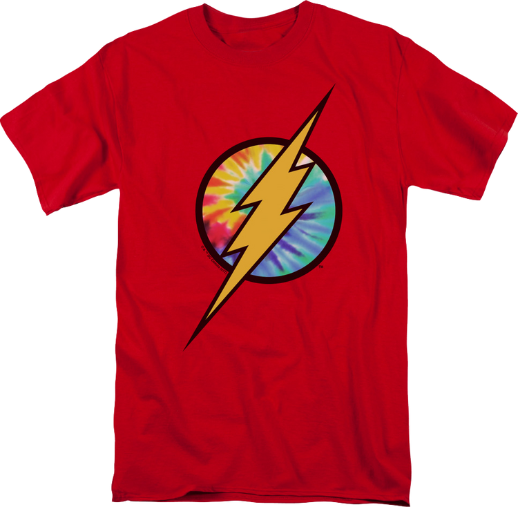 The Flash Tie Dye Logo DC Comics T-Shirt