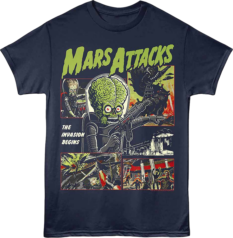 The Invasion Begins Mars Attacks T-Shirt