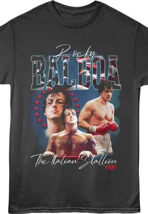 The Italian Stallion Collage Rocky T-Shirt