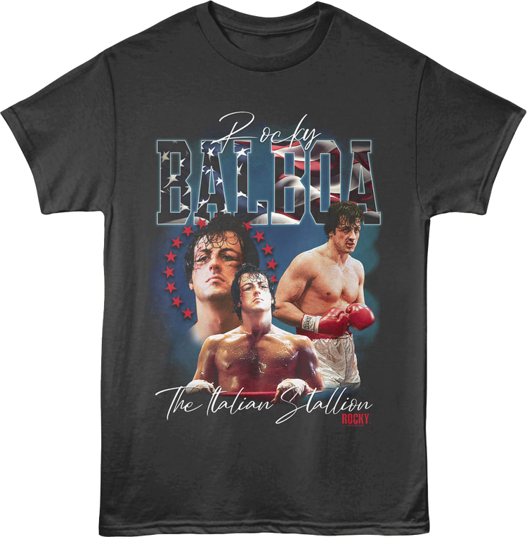 The Italian Stallion Collage Rocky T-Shirt