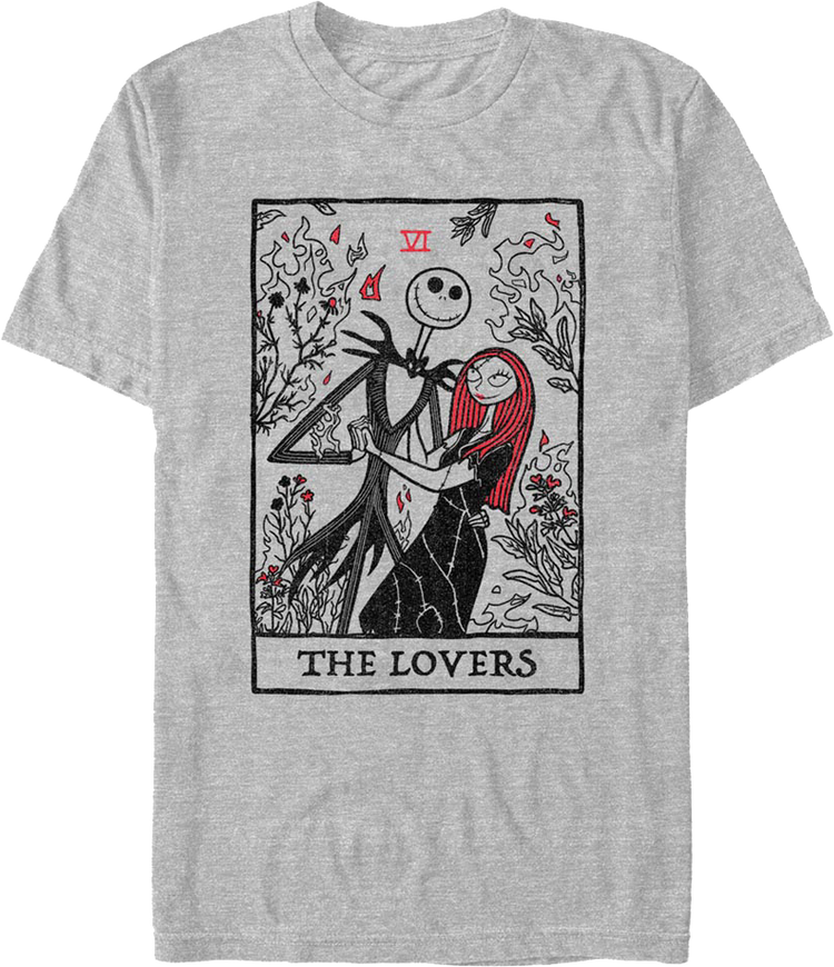 The Lovers Tarot Card Nightmare Before Christmas T-Shirt