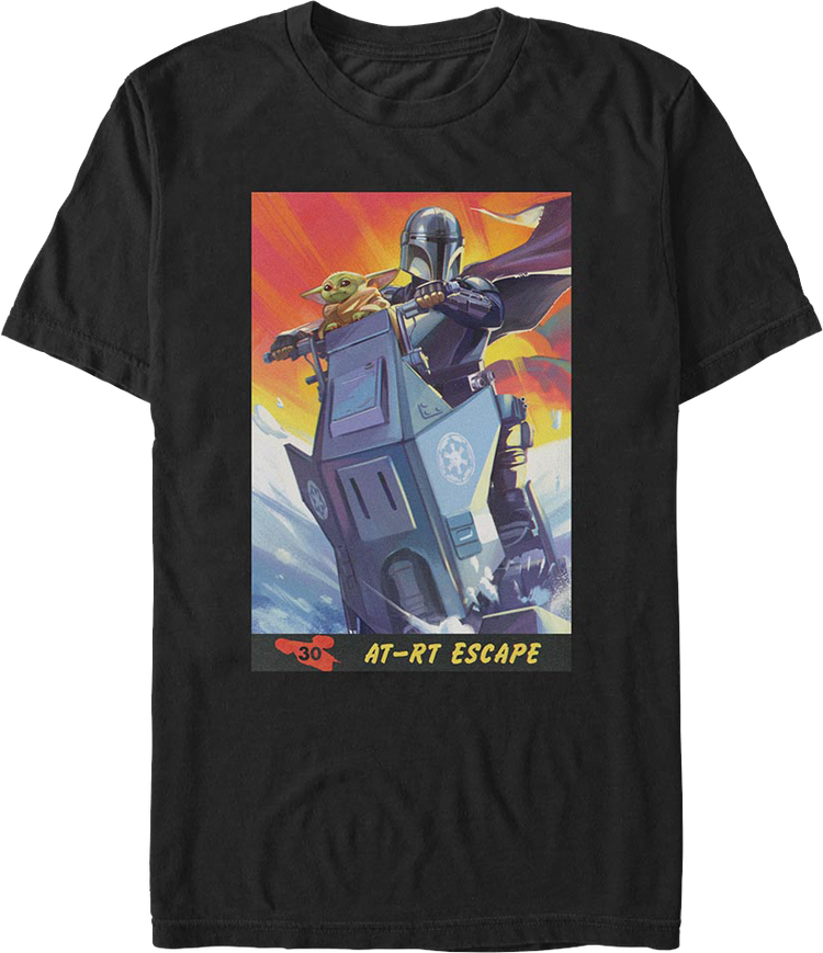 The Mandalorian And Grogu AT-RT Escape Star Wars T-Shirt