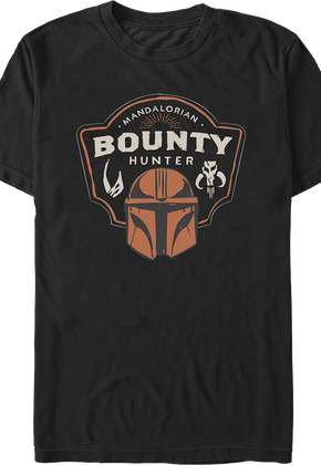 The Mandalorian And Grogu Bounty Hunter Shield Star Wars T-Shirt