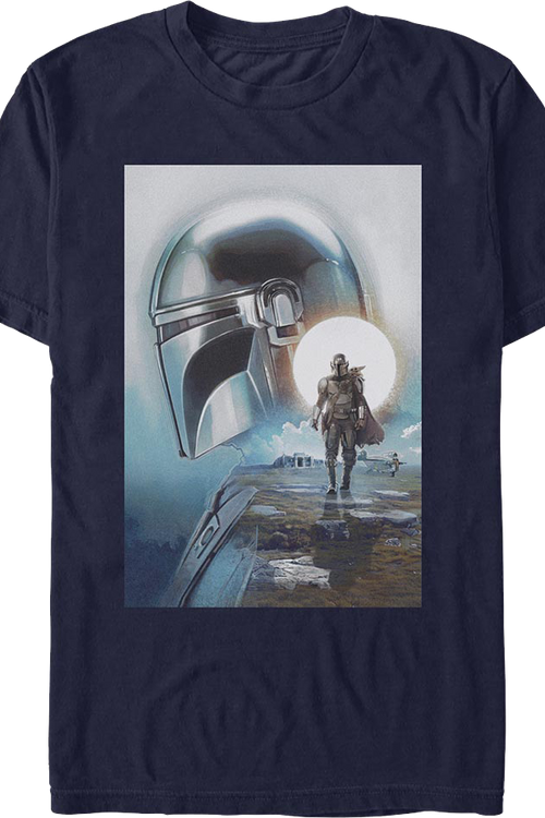 The Mandalorian And Grogu Collage Poster Star Wars T-Shirt