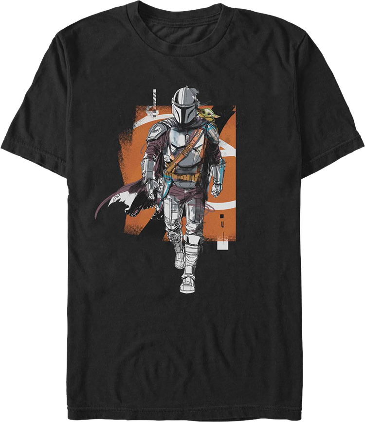 The Mandalorian And Grogu Journey Star Wars T-Shirt