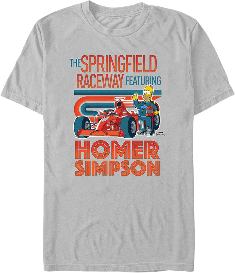 The Springfield Raceway Simpsons T-Shirt