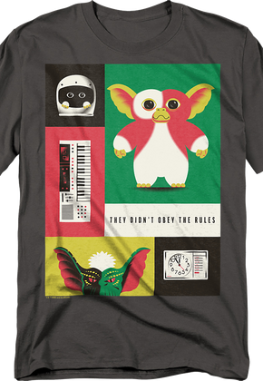 They Didn't Obey The Rules Collage Gremlins T-Shirt