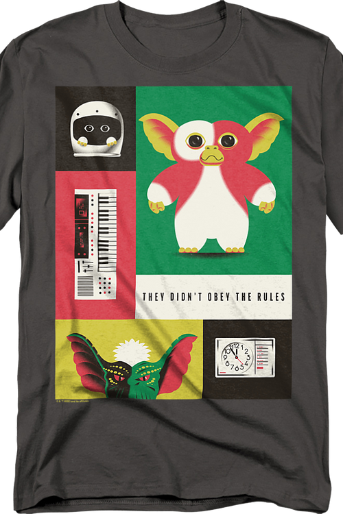 They Didn't Obey The Rules Collage Gremlins T-Shirt