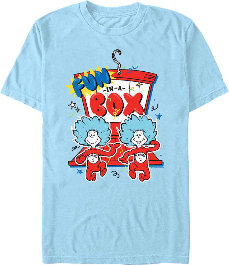 Thing 1 & Thing 2 Fun In A Box Dr. Seuss T-Shirt