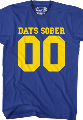 Days Sober Jersey T-Shirt