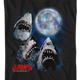Three Shark Moon Jaws T-Shirt thumbnail