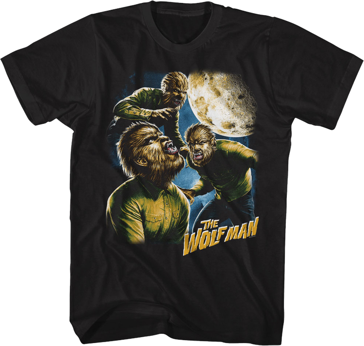 Three Wolf Moon Wolf Man T-Shirt