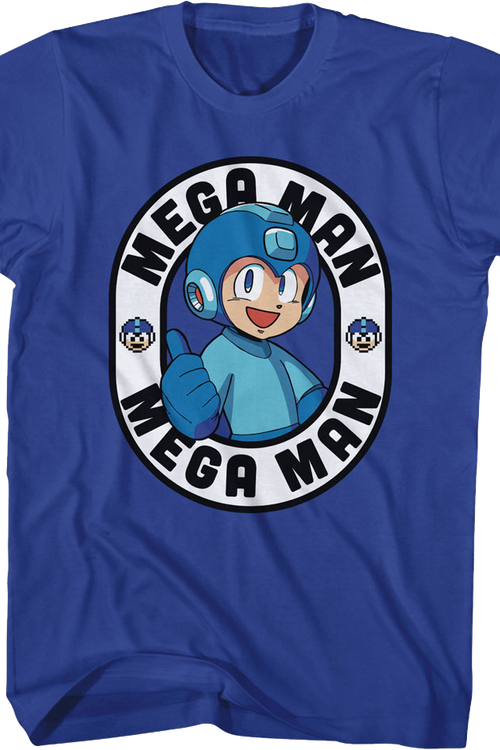 Thumbs Up Oval Mega Man T-Shirt
