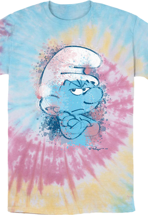 Tie Dye Grouchy Smurf T-Shirt