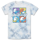Tie Dye Japanese Blocks Smurfs T-Shirt thumbnail