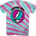Tie Dye Lightning Skull Logo Grateful Dead T-Shirt