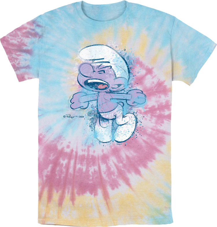 Tie Dye Purple Smurf T-Shirt