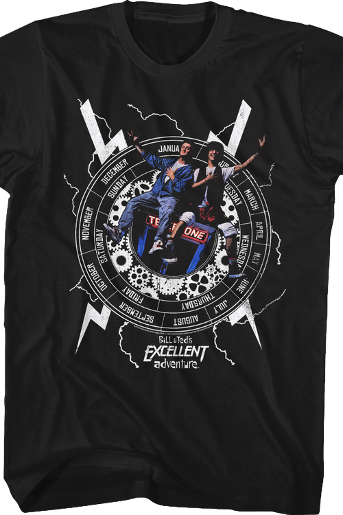 Time Machine Bill and Ted's Excellent Adventure T-Shirt