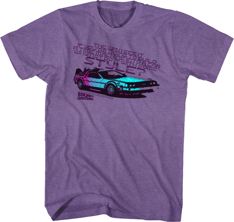 Time Machine With Some Style Back To The Future T-Shirt